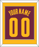 Cleveland Name & Number - Road Red (2010-2017) - Single Mat 2