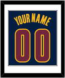 Cleveland Name & Number - Alternate Blue (2014-2017) - Single Mat 1