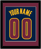 Cleveland Name & Number - Alternate Blue (2014-2017) - Single Mat 2