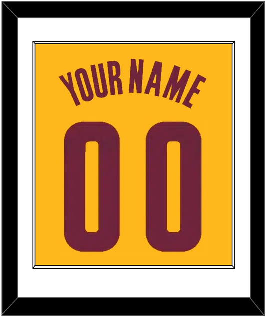 Cleveland Name & Number - Alternate Yellow (2012-2017) - Essential Tier 1