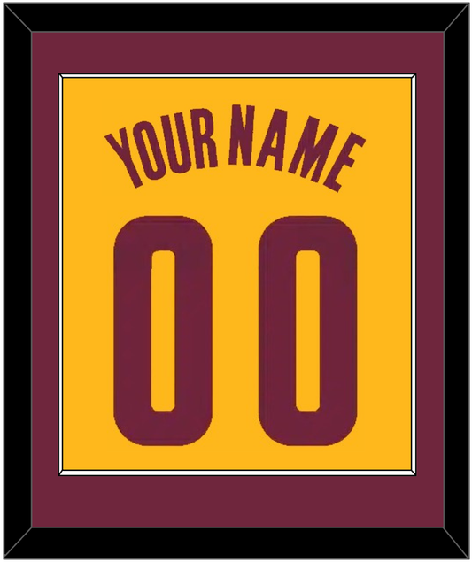 Cleveland Name & Number - Alternate Yellow (2012-2017) - Essential Tier 2