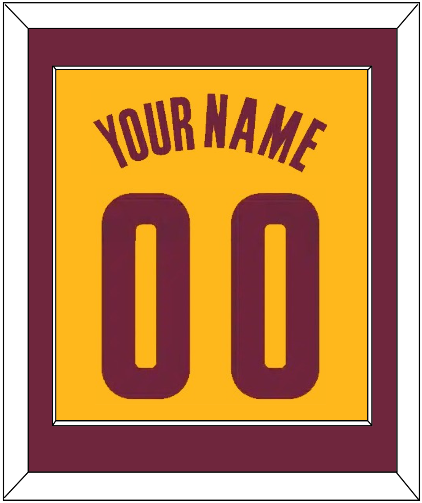 Cleveland Name & Number - Alternate Yellow (2012-2017) - Essential Tier 2