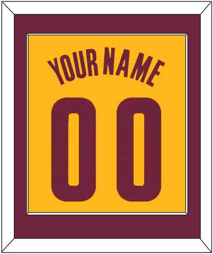 Cleveland Name & Number - Alternate Yellow (2012-2017) - Essential Tier 2