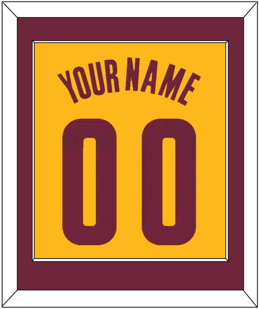 Cleveland Name & Number - Alternate Yellow (2012-2017) - Essential Tier 2