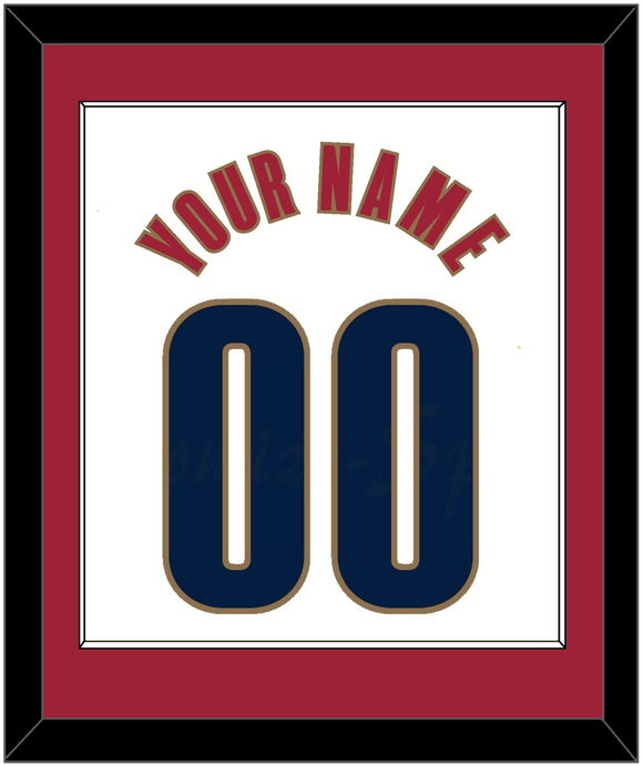 Cleveland Name & Number - Home White (2003-2010) - Single Mat 1