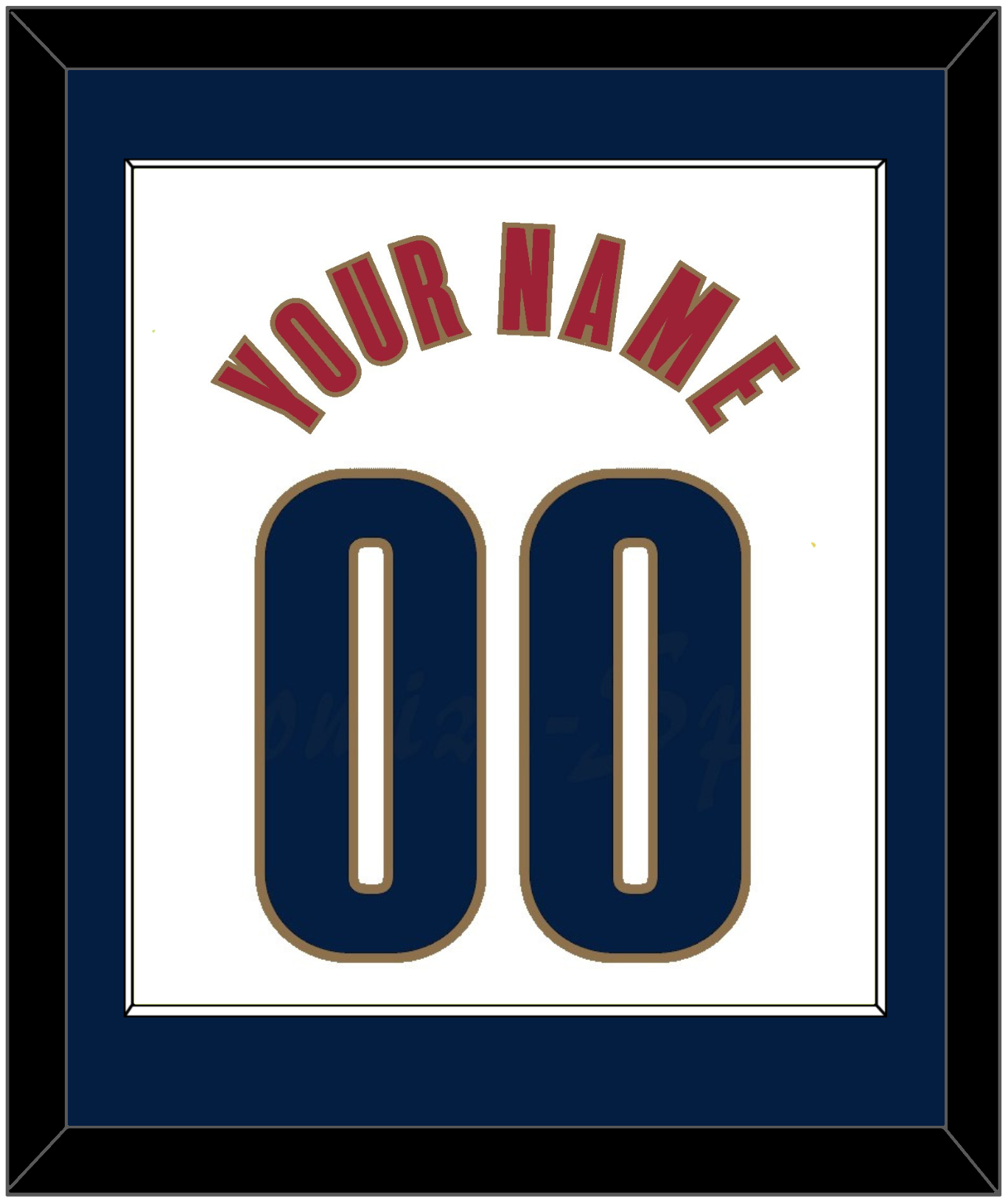 Cleveland Name & Number - Home White (2003-2010) - Essential Tier 2