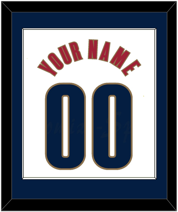 Cleveland Name & Number - Home White (2003-2010) - Single Mat 2