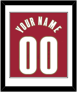 Cleveland Name & Number - Road Red (2003-2010) - Single Mat 1