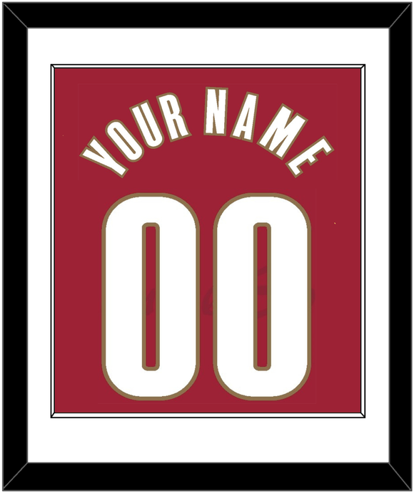 Cleveland Name & Number - Road Red (2003-2010) - Single Mat 1