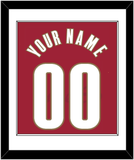 Cleveland Name & Number - Road Red (2003-2010) - Single Mat 1