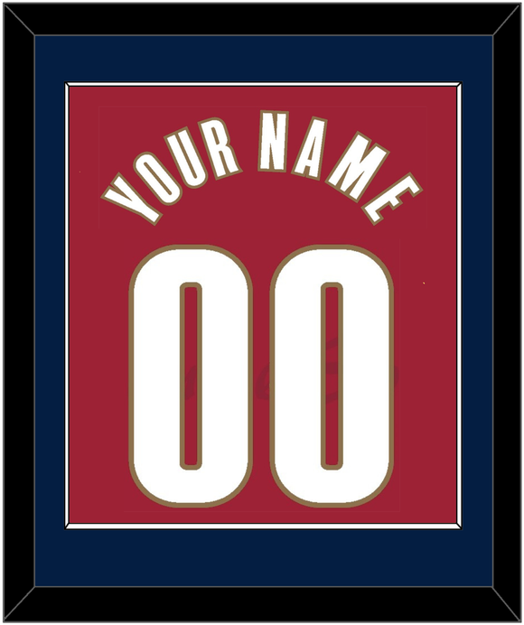 Cleveland Name & Number - Road Red (2003-2010) - Single Mat 2