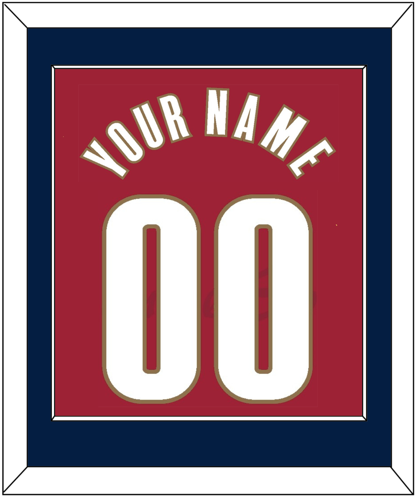 Cleveland Name & Number - Road Red (2003-2010) - Essential Tier 2