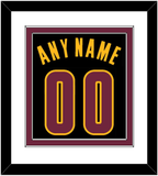 Cleveland Name & Number - Black Pride (2015-2017) - Double Mat 1