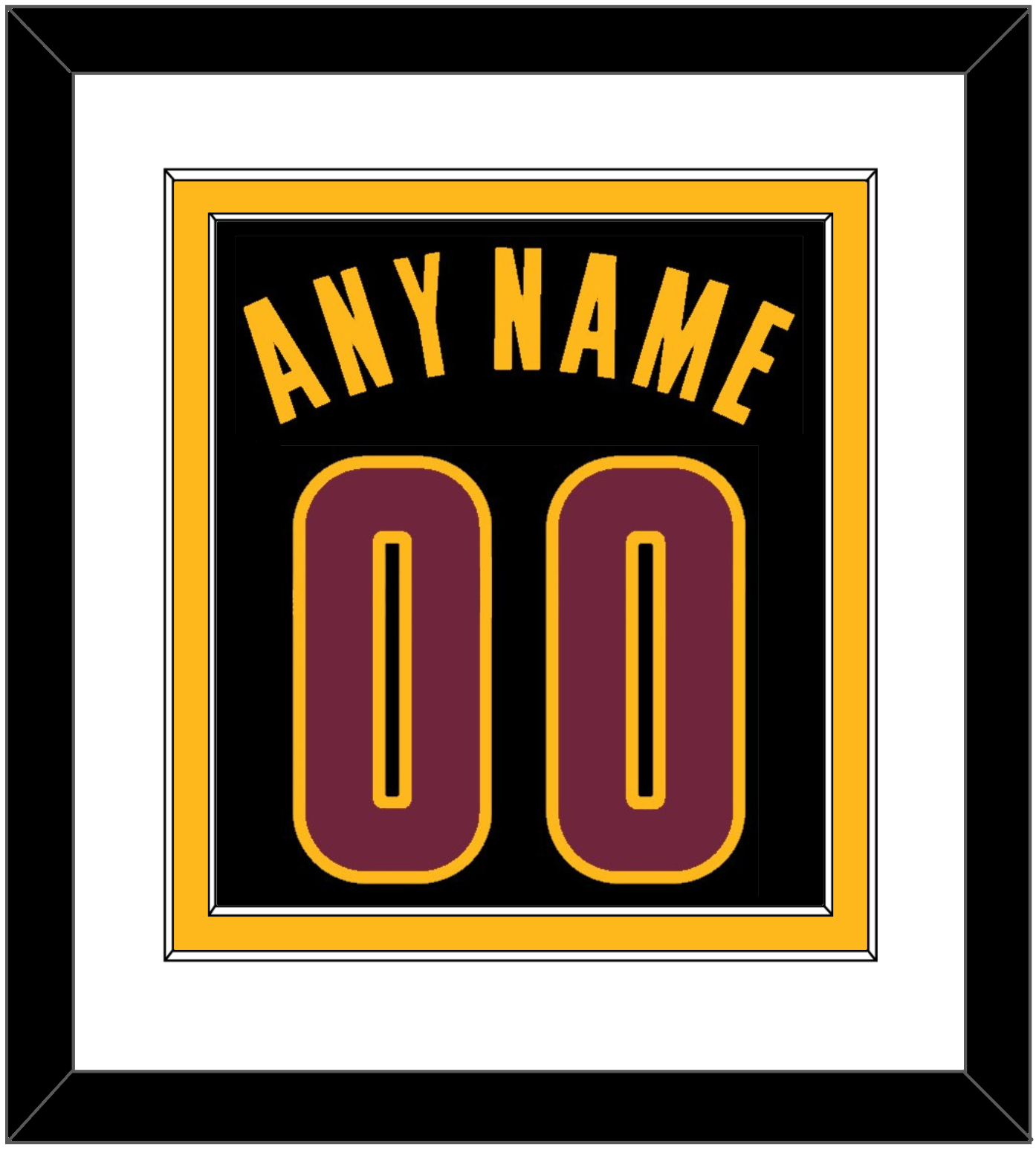 Cleveland Name & Number - Black Pride (2015-2017) - Signature Tier 2