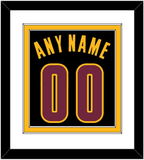 Cleveland Name & Number - Black Pride (2015-2017) - Double Mat 2