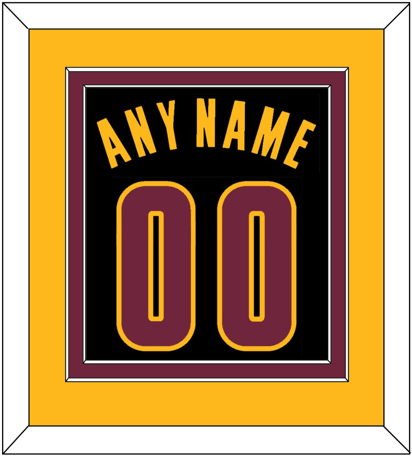 Cleveland Name & Number - Black Pride (2015-2017) - Signature Tier 3