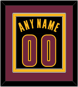 Cleveland Name & Number - Black Pride (2015-2017) - Double Mat 4