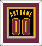 Cleveland Name & Number - Black Pride (2015-2017) - Double Mat 4