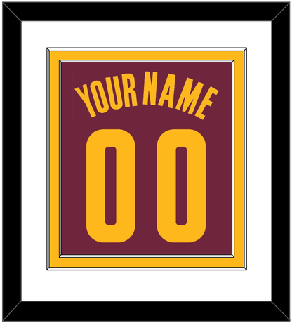 Cleveland Name & Number - Road Red (2010-2017) - Signature Tier 1
