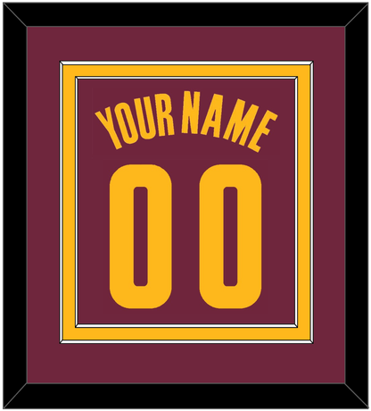 Cleveland Name & Number - Road Red (2010-2017) - Signature Tier 2