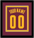 Cleveland Name & Number - Road Red (2010-2017) - Double Mat 2