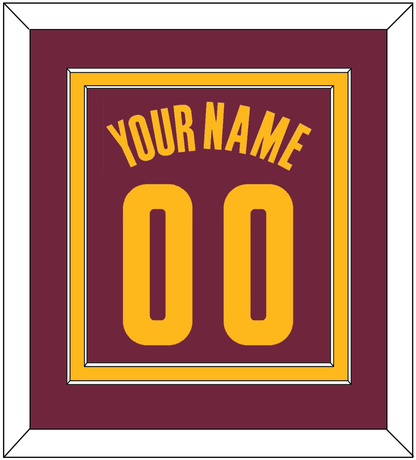 Cleveland Name & Number - Road Red (2010-2017) - Signature Tier 2