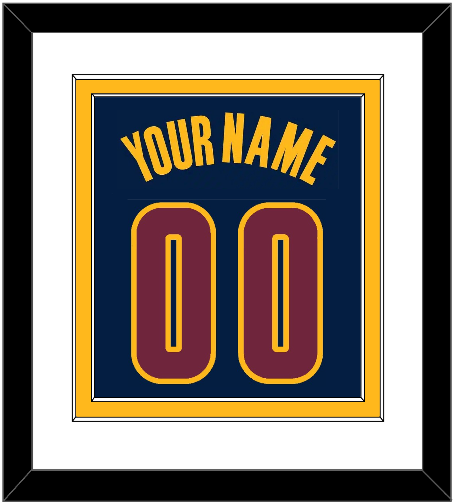 Cleveland Name & Number - Alternate Blue (2014-2017) - Signature Tier 1