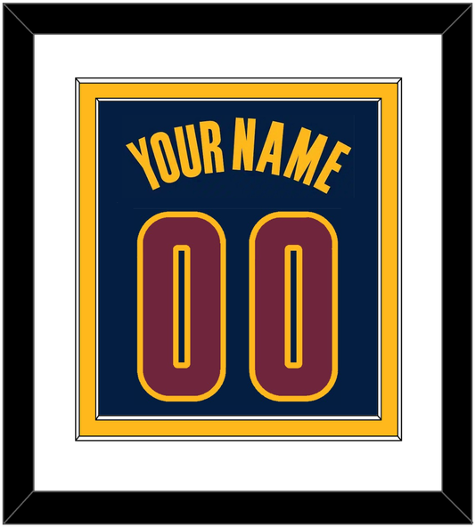 Cleveland Name & Number - Alternate Blue (2014-2017) - Signature Tier 1