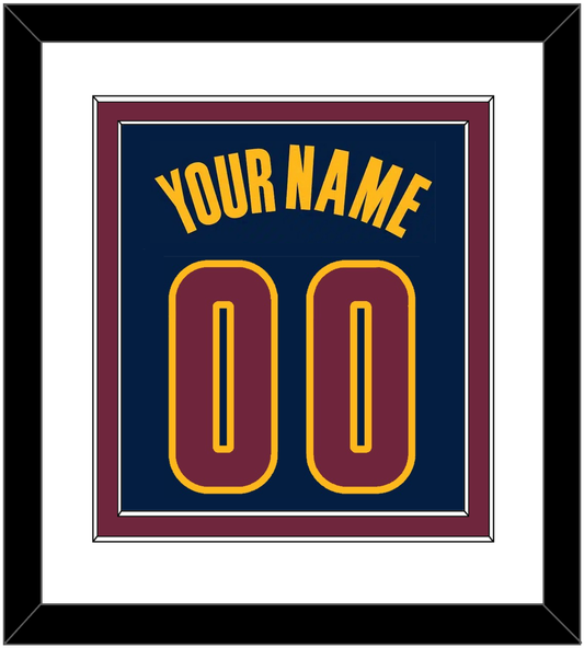 Cleveland Name & Number - Alternate Blue (2014-2017) - Signature Tier 2