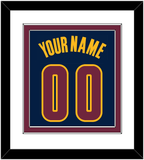 Cleveland Name & Number - Alternate Blue (2014-2017) - Double Mat 2