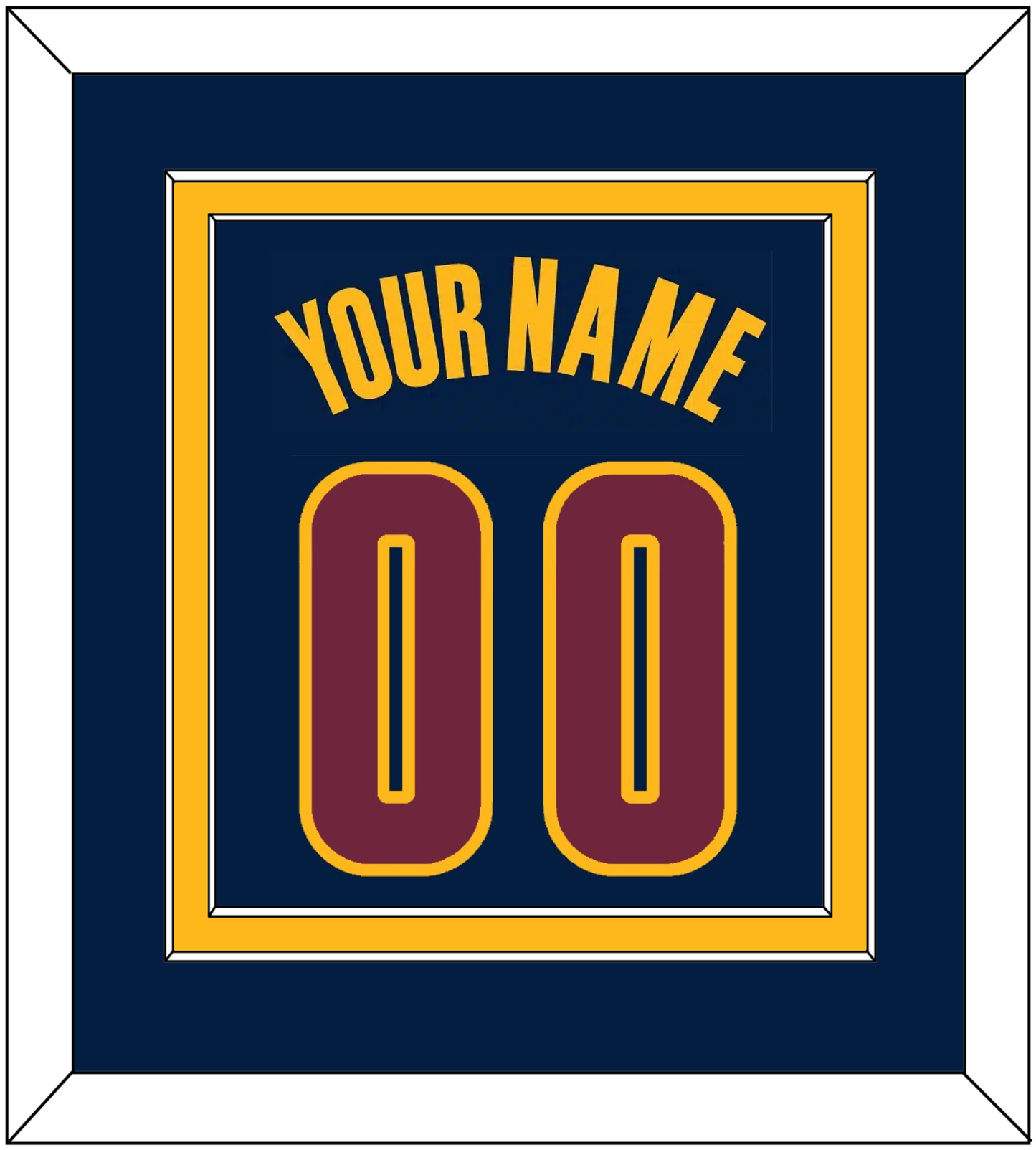 Cleveland Name & Number - Alternate Blue (2014-2017) - Signature Tier 3