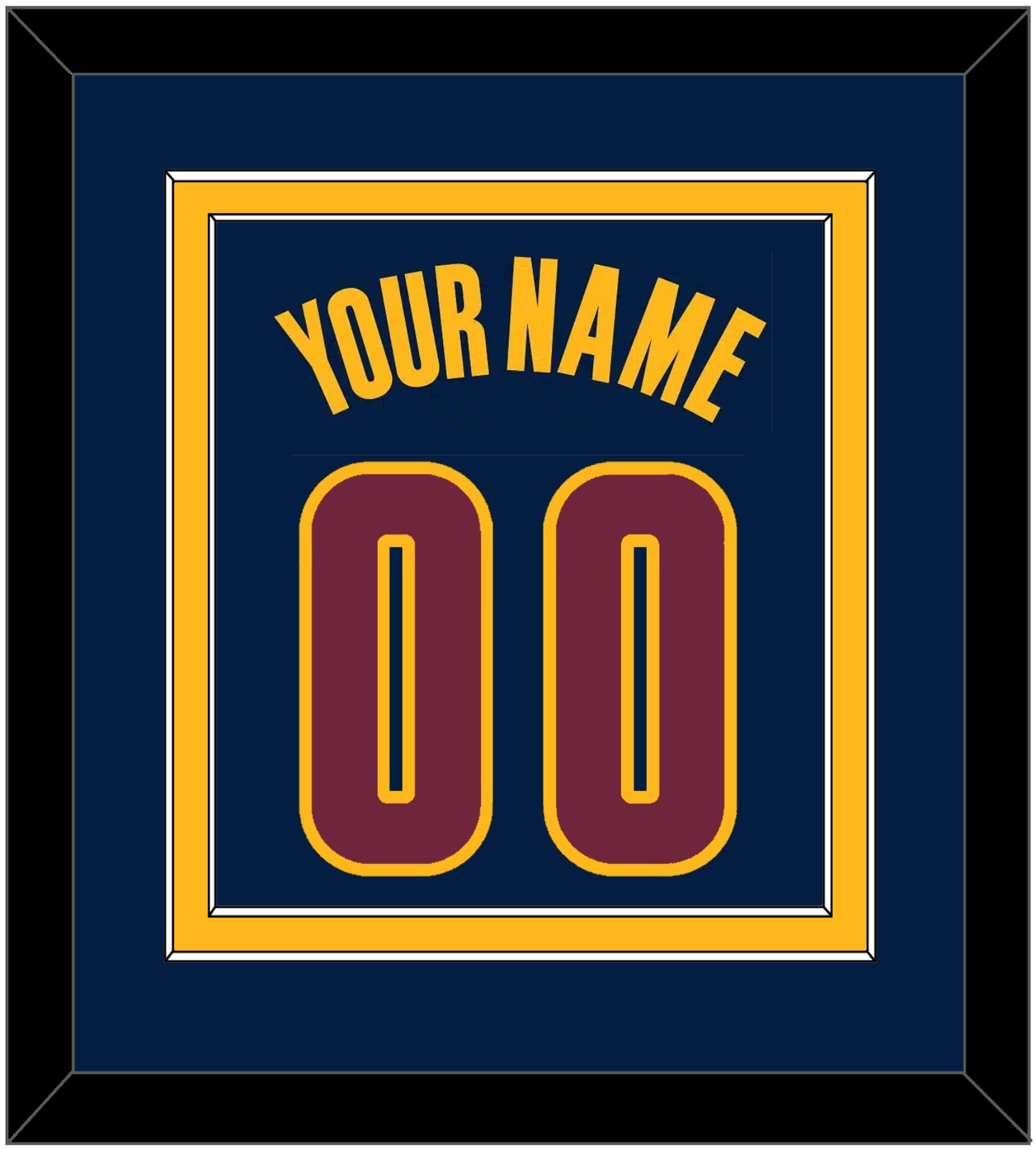 Cleveland Name & Number - Alternate Blue (2014-2017) - Signature Tier 3