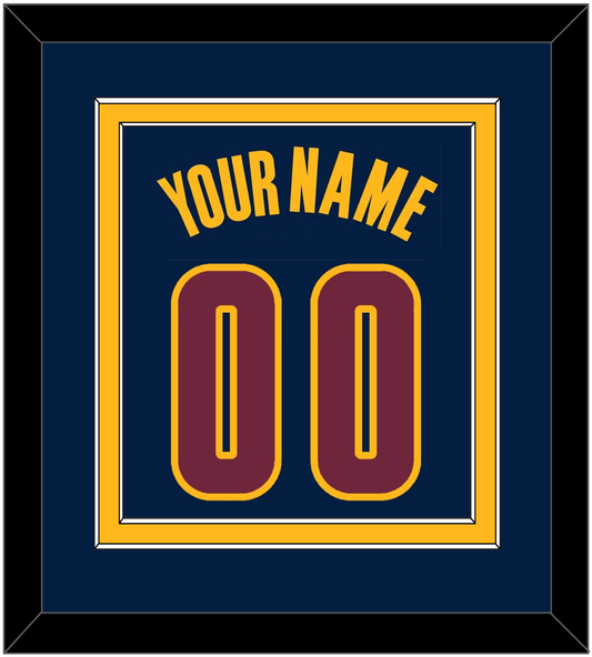 Cleveland Name & Number - Alternate Blue (2014-2017) - Signature Tier 3