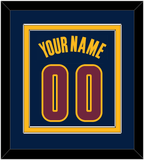 Cleveland Name & Number - Alternate Blue (2014-2017) - Double Mat 3