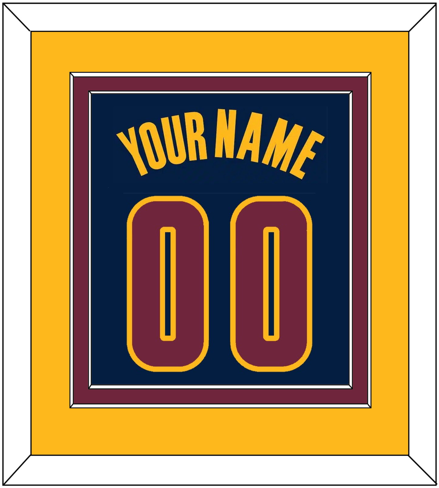Cleveland Name & Number - Alternate Blue (2014-2017) - Signature Tier 4