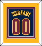Cleveland Name & Number - Alternate Blue (2014-2017) - Double Mat 4