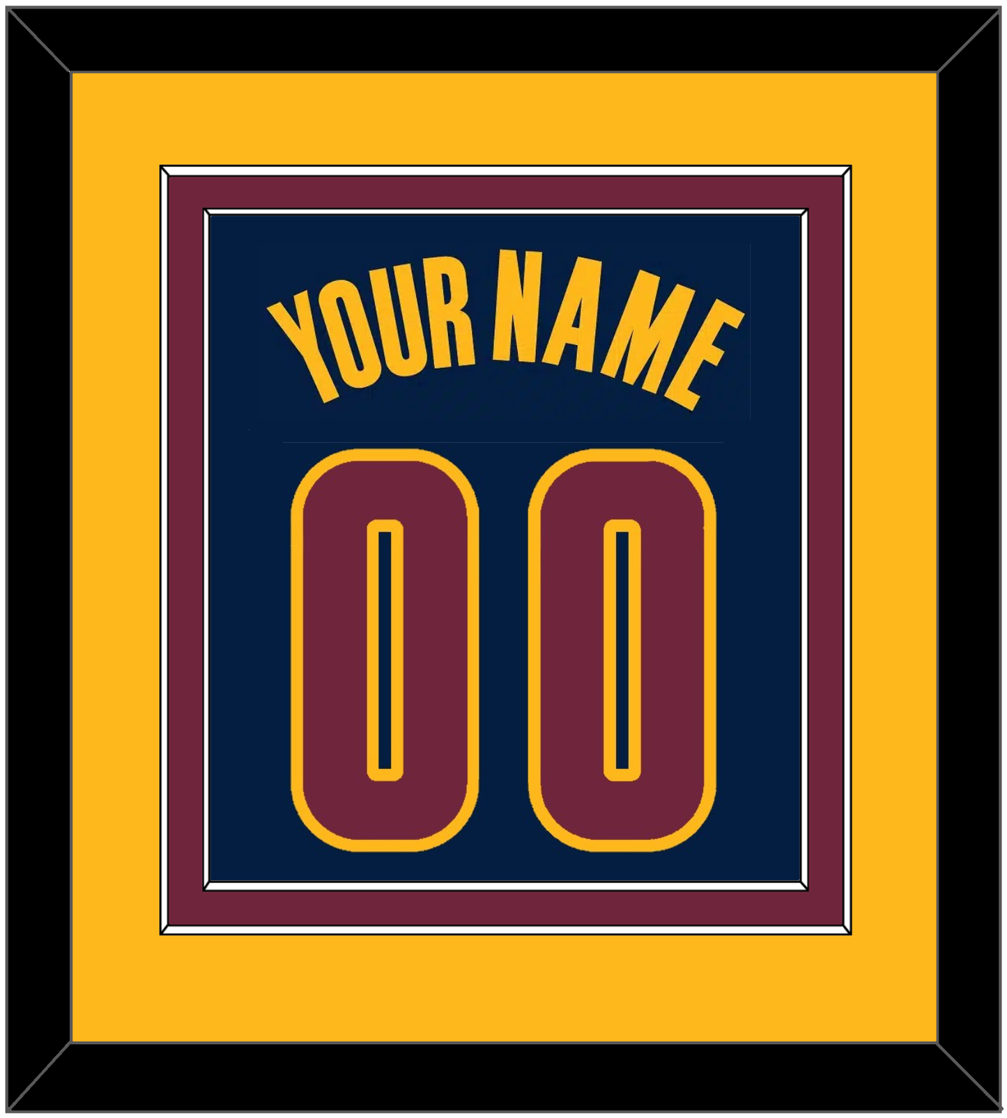 Cleveland Name & Number - Alternate Blue (2014-2017) - Signature Tier 4