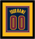 Cleveland Name & Number - Alternate Blue (2014-2017) - Double Mat 4