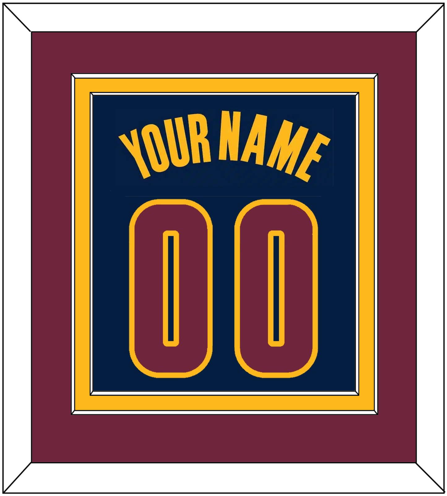 Cleveland Name & Number - Alternate Blue (2014-2017) - Signature Tier 5