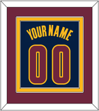 Cleveland Name & Number - Alternate Blue (2014-2017) - Double Mat 5