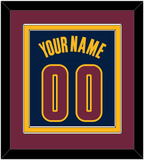 Cleveland Name & Number - Alternate Blue (2014-2017) - Double Mat 5