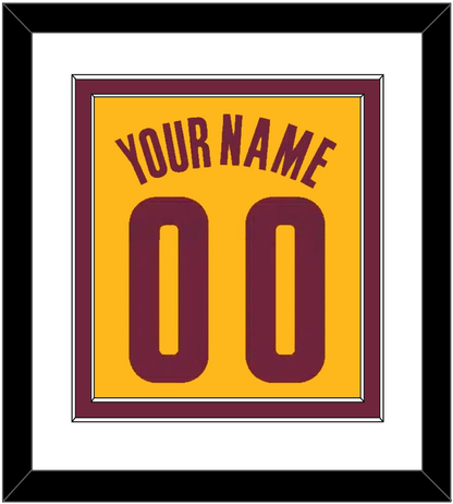 Cleveland Name & Number - Alternate Yellow (2012-2017) - Signature Tier 1