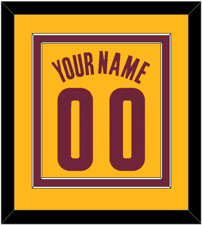 Cleveland Name & Number - Alternate Yellow (2012-2017) - Signature Tier 2