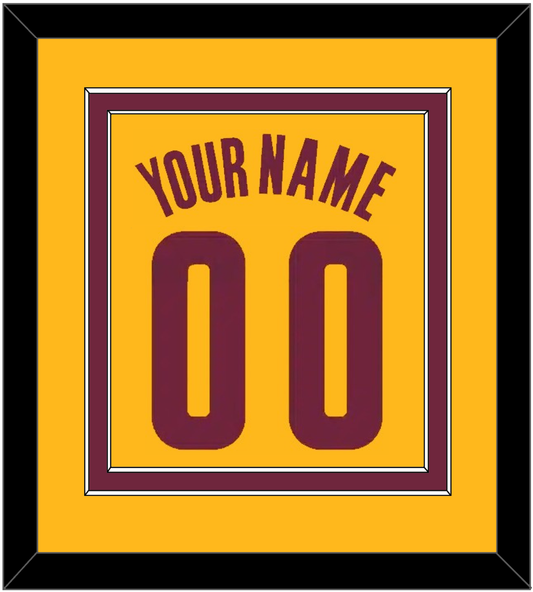 Cleveland Name & Number - Alternate Yellow (2012-2017) - Signature Tier 2