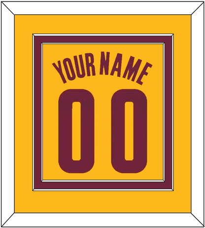 Cleveland Name & Number - Alternate Yellow (2012-2017) - Signature Tier 2