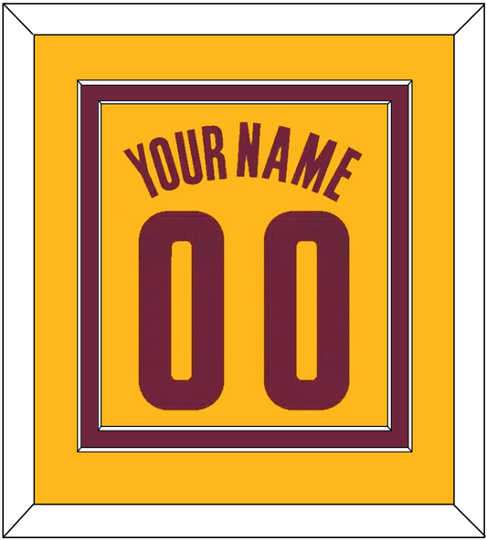 Cleveland Name & Number - Alternate Yellow (2012-2017) - Signature Tier 2
