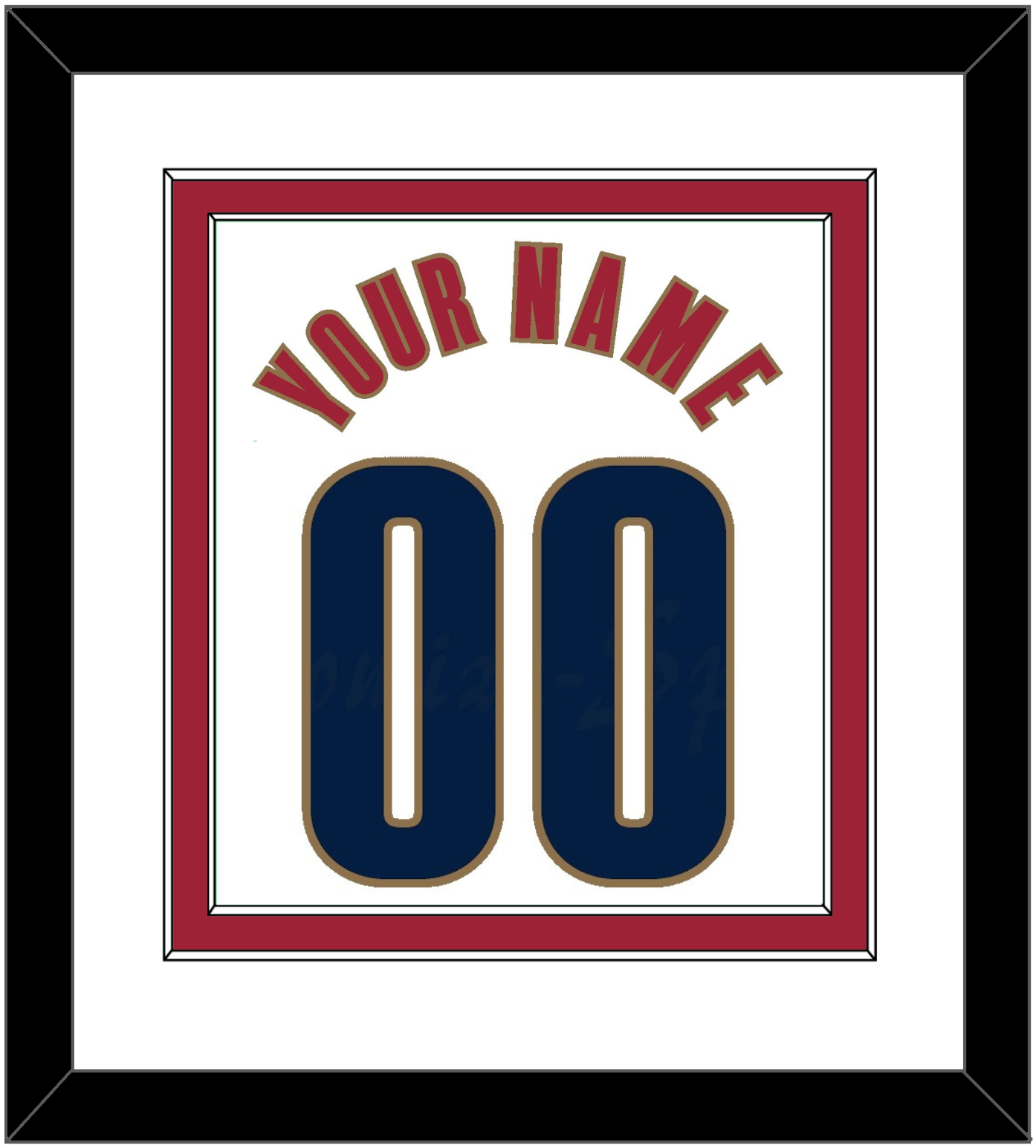 Cleveland Name & Number - Home White (2003-2010) - Signature Tier 1