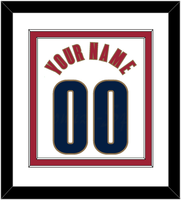 Cleveland Name & Number - Home White (2003-2010) - Double Mat 1