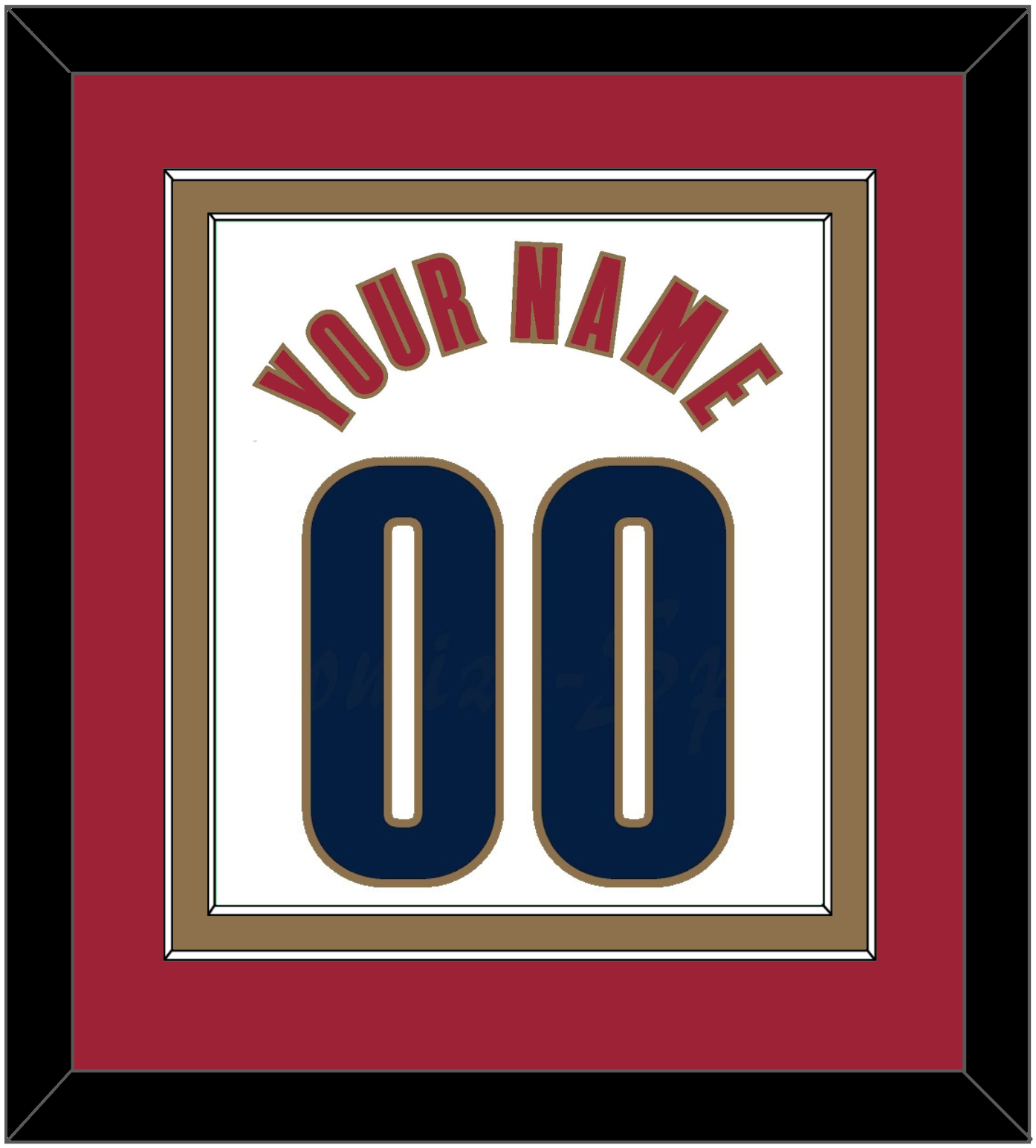 Cleveland Name & Number - Home White (2003-2010) - Signature Tier 3