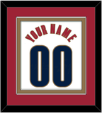 Cleveland Name & Number - Home White (2003-2010) - Double Mat 3